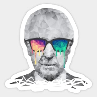 Albert Hofmann - Psychedelic Polygon Crystalised Portrait Sticker